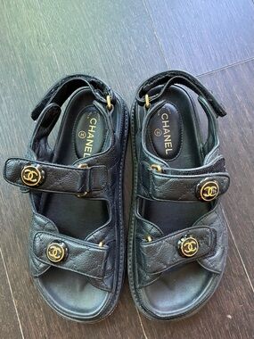 CHANEL chunky dad sandals